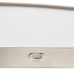 Hampton Bay Woodbury 24.6 in. 1-Light Brushed Nickel Integrated LED Bathroom Vanity Light Bar with Frosted Acrylic Shade 15 Hampton Bay Woodbury 24.6 in. 1-Light Brushed Nickel Integrated LED Bathroom Vanity Light Bar with Frosted Acrylic Shade -Hampton Bay Shop brushed nickel hampton bay vanity lighting iqp1301lx 07 bn 40 1000