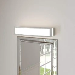 Hampton Bay Woodbury 24.6 in. 1-Light Brushed Nickel Integrated LED Bathroom Vanity Light Bar with Frosted Acrylic Shade 20 Hampton Bay Woodbury 24.6 in. 1-Light Brushed Nickel Integrated LED Bathroom Vanity Light Bar with Frosted Acrylic Shade -Hampton Bay Shop brushed nickel hampton bay vanity lighting iqp1301lx 07 bn 4f 1000