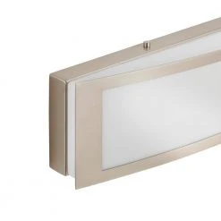 Hampton Bay Woodbury 24.6 in. 1-Light Brushed Nickel Integrated LED Bathroom Vanity Light Bar with Frosted Acrylic Shade 18 Hampton Bay Woodbury 24.6 in. 1-Light Brushed Nickel Integrated LED Bathroom Vanity Light Bar with Frosted Acrylic Shade -Hampton Bay Shop brushed nickel hampton bay vanity lighting iqp1301lx 07 bn 66 1000