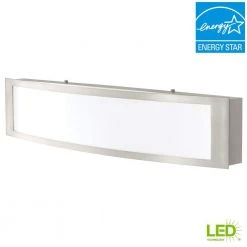 Hampton Bay Woodbury 24.5 in. Brushed Nickel Linear LED Vanity Light Bar 15 Hampton Bay Woodbury 24.5 in. Brushed Nickel Linear LED Vanity Light Bar -Hampton Bay Shop brushed nickel hampton bay vanity lighting iqp1381l 4 66 1000