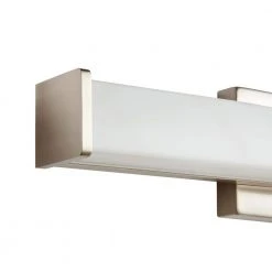 Hampton Bay Astrid 24 in. Brushed Nickel 5-CCT LED Bathroom Vanity Light Bar with Frosted Glass -Hampton Bay Shop brushed nickel hampton bay vanity lighting kpu1301lx 04 bn 1d 1000