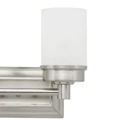 Hampton Bay Cade 2-Light Brushed Nickel Bathroom Vanity Light Fixture with Frosted Glass Shades -Hampton Bay Shop brushed nickel hampton bay vanity lighting nb23307 76 1000