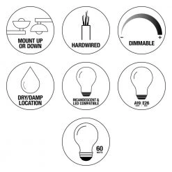 Hampton Bay Cade 3-Light 20.25 in. Brushed Nickel Transitional Hardwired Bathroom Vanity Light with Frosted Glass Shades -Hampton Bay Shop brushed nickel hampton bay vanity lighting nb33307 40 1000