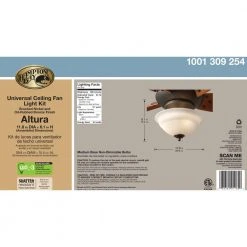 Hampton Bay Altura LED Universal Ceiling Fan Light Kit -Hampton Bay Shop brushed nickel or oil rubbed bronze hampton bay ceiling fan light kits 91169 4f 1000