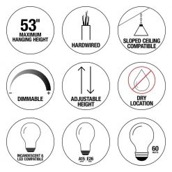 Hampton Bay Oron 3-Light Brushed Steel Island Light with White Glass Shades 19 Hampton Bay Oron 3-Light Brushed Steel Island Light with White Glass Shades -Hampton Bay Shop brushed steel hampton bay chandeliers hdp12070 1d 1000