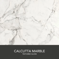 Hampton Bay Wilsonart 8 ft. Laminate Countertop Kit Included in Gloss Calcutta Marble/Textured Gloss with Full Wrap Ogee Edge -Hampton Bay Shop calcutta marble hampton bay laminate countertops 12337kt08r4925 a0 1000