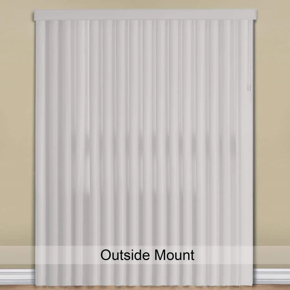 Hampton Bay Canvas Pearl White Room Darkening Vertical Blind for Sliding Door or Window - Louver Size 3.5 in. W x 84 in. L(9-Pack) 5 Hampton Bay Canvas Pearl White Room Darkening Vertical Blind for Sliding Door or Window - Louver Size 3.5 in. W x 84 in. L(9-Pack) - Image 5