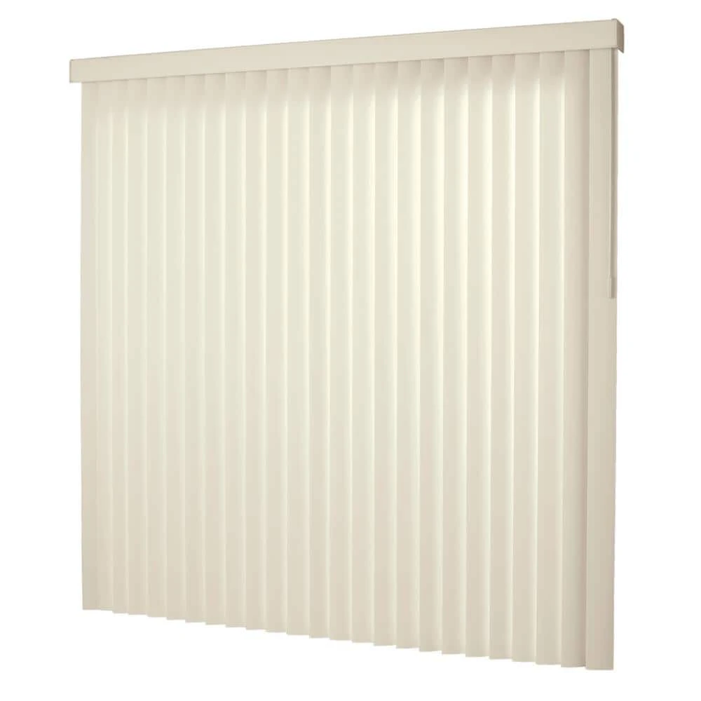 Hampton Bay Canvas Pearl White Room Darkening Vertical Blind for Sliding Door or Window - Louver Size 3.5 in. W x 84 in. L(9-Pack) 6 Hampton Bay Canvas Pearl White Room Darkening Vertical Blind for Sliding Door or Window - Louver Size 3.5 in. W x 84 in. L(9-Pack) - Image 6