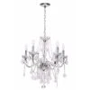 Hampton Bay Maria Theresa 6-Light Chrome with Clear Acrylic Chandelier