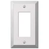 Hampton Bay Metallic 1 Gang Rocker Steel Wall Plate - Polished Chrome