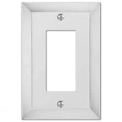 Hampton Bay Studio 1 Gang Rocker Metal Wall Plate - Polished Chrome