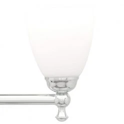 Hampton Bay Solomone 22 in. 3-Light Traditional Polished Chrome Bathroom Vanity Light with Opal Glass Shades -Hampton Bay Shop chrome hampton bay vanity lighting cp3563 1f 1000