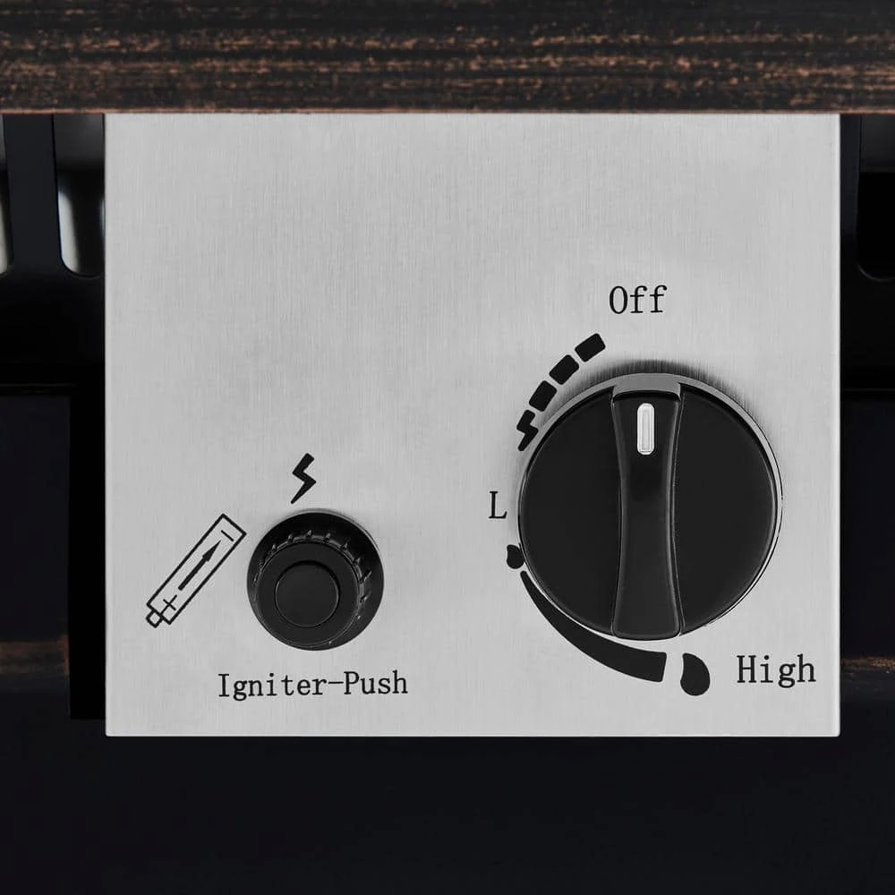 Hampton Bay Crossridge 50,000 BTU Antique Bronze Gas Fire Pit 5 Hampton Bay Crossridge 50,000 BTU Antique Bronze Gas Fire Pit - Image 5