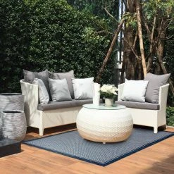 Hampton Bay Santorini Dunedin Cobalt 8 ft. x 10 ft. Indoor/Outdoor Area Rug -Hampton Bay Shop cobalt hampton bay outdoor rugs 1719ol80 107o 31 1000