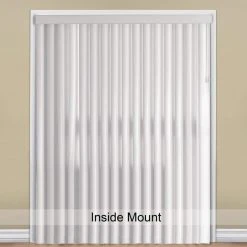 Hampton Bay Crown White Room Darkening 3.5 in. Vertical Blind Kit for Sliding Door or Window - 78 in. W x 84 in. L -Hampton Bay Shop crown white hampton bay vertical blinds 10793478805020 66 1000