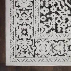 Hampton Bay Calobra Dark Grey 9 ft. x 12 ft. Geometric Contemporary Indoor/Outdoor Area Rug 12 Hampton Bay Calobra Dark Grey 9 ft. x 12 ft. Geometric Contemporary Indoor/Outdoor Area Rug -Hampton Bay Shop dark grey hampton bay area rugs 773814 1d 1000