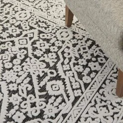 Hampton Bay Calobra Dark Grey 9 ft. x 12 ft. Geometric Contemporary Indoor/Outdoor Area Rug 15 Hampton Bay Calobra Dark Grey 9 ft. x 12 ft. Geometric Contemporary Indoor/Outdoor Area Rug -Hampton Bay Shop dark grey hampton bay area rugs 773814 44 1000