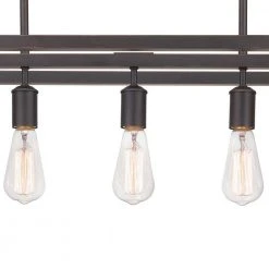 Hampton Bay Boswell Quarter 5-Light Distressed Black Industrial Linear Island Hanging Chandelier for Kitchen -Hampton Bay Shop distressed black hampton bay chandeliers 7965hbdbdi 66 1000