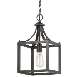 Hampton Bay Boswell Quarter 9-1/2 in. 1-Light Distressed Black Farmhouse Mini-Pendant Kitchen Light 15 Hampton Bay Boswell Quarter 9-1/2 in. 1-Light Distressed Black Farmhouse Mini-Pendant Kitchen Light -Hampton Bay Shop distressed black hampton bay pendant lights 7947hbdbdi 4f 1000