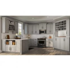Hampton Bay Shaker Assembled 12x34.5x21 in. Bathroom Vanity Drawer Base Cabinet with Ball-Bearing Drawer Glides in Dove Gray -Hampton Bay Shop dove gray hampton bay assembled kitchen cabinets kvdb12 sdv 76 1000