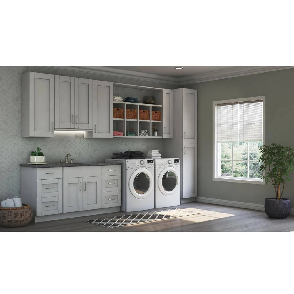 Hampton Bay 6 in. W x 36 in. H Cabinet Filler in Dove Gray 5 Hampton Bay 6 in. W x 36 in. H Cabinet Filler in Dove Gray - Image 5