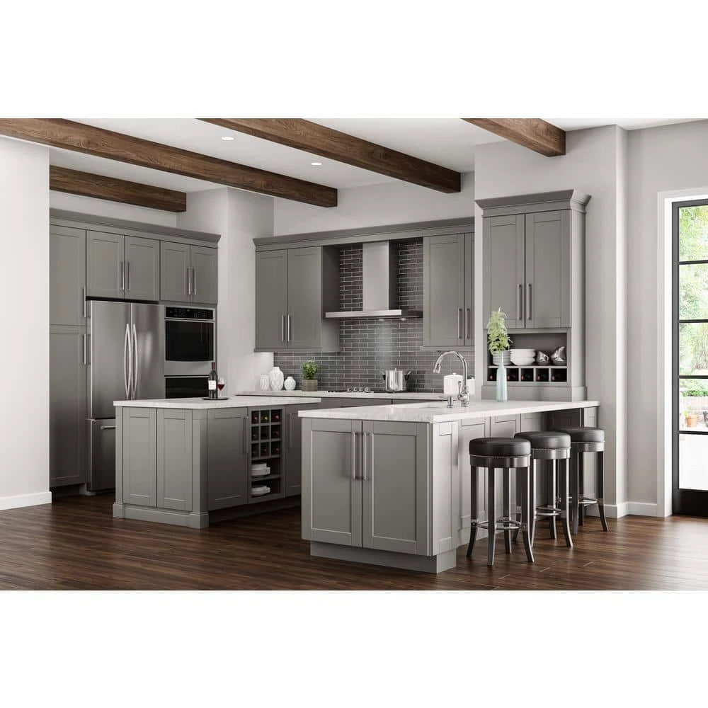 Hampton Bay 6 in. W x 36 in. H Cabinet Filler in Dove Gray 2 Hampton Bay 6 in. W x 36 in. H Cabinet Filler in Dove Gray - Image 2