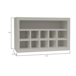 Hampton Bay Shaker Assembled 30x18x12 in. Wall Flex Kitchen Cabinet with Shelves and Dividers in Dove Gray -Hampton Bay Shop dove gray hampton bay kitchen wall shelves kwfc3018 dv 40 1000