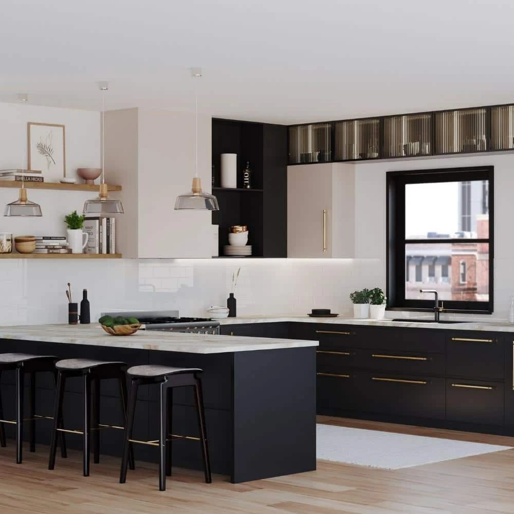 Hampton Bay Wilsonart 4 ft. Laminate Countertop Kit Included in Textured Drama Marble with Eased Edge 8 Hampton Bay Wilsonart 4 ft. Laminate Countertop Kit Included in Textured Drama Marble with Eased Edge - Image 8