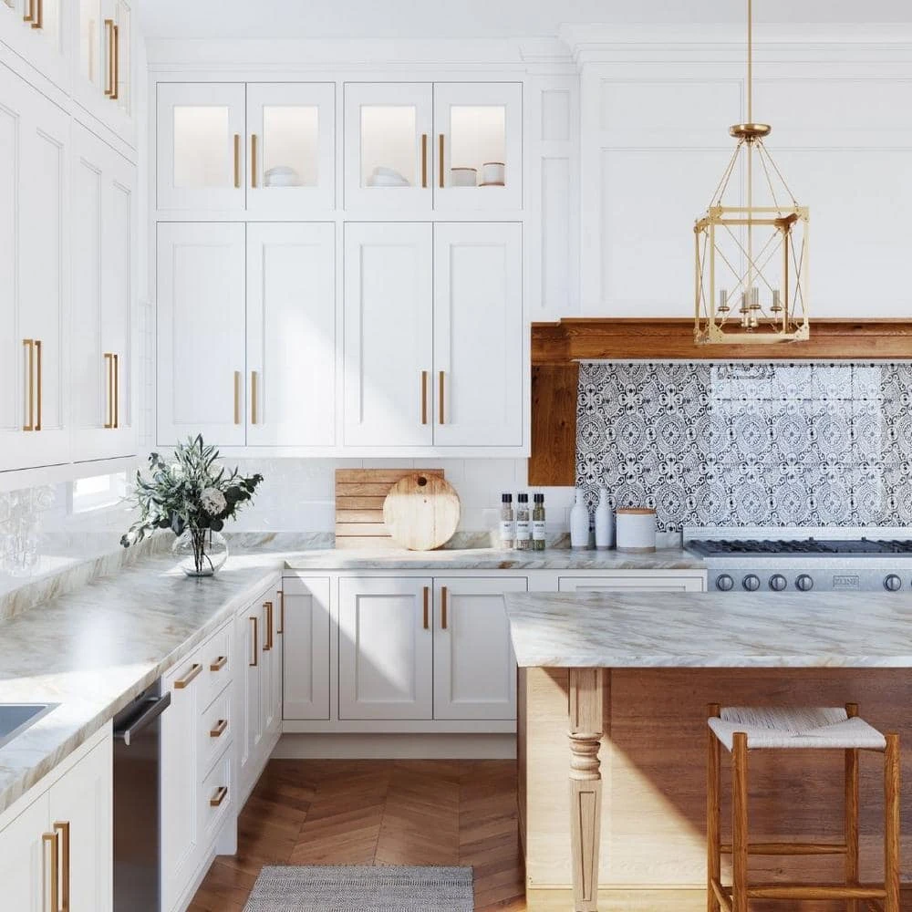 Hampton Bay Wilsonart 4 ft. Laminate Countertop Kit Included in Textured Drama Marble with Eased Edge 2 Hampton Bay Wilsonart 4 ft. Laminate Countertop Kit Included in Textured Drama Marble with Eased Edge - Image 2