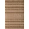 Hampton Bay Santorini Large Stripe Earth 8 ft. x 10 ft. Indoor/Outdoor Area Rug