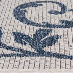 Hampton Bay Santorini Macala Ecru/Cobalt 5 ft. x 8 ft. Indoor/Outdoor Area Rug 9 Hampton Bay Santorini Macala Ecru/Cobalt 5 ft. x 8 ft. Indoor/Outdoor Area Rug -Hampton Bay Shop ecru cobalt hampton bay outdoor rugs 1711eo58 107o a0 1000