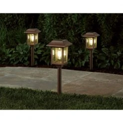 Hampton Bay Mitchell 10 Lumens Solar Golden Bronze Filament LED Path Light (6-Pack) 7 Hampton Bay Mitchell 10 Lumens Solar Golden Bronze Filament LED Path Light (6-Pack) -Hampton Bay Shop golden bronze hampton bay path lights sl2908 e1 1000