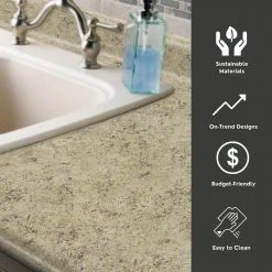 Hampton Bay Wilsonart 8 ft. Laminate Countertop in Textured Golden Juparana with Full Wrap Ogee Edge -Hampton Bay Shop golden juparana hampton bay laminate countertops 011337010894932 1f 1000