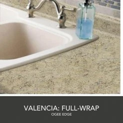 Hampton Bay Wilsonart 10 ft. Laminate Countertop in Textured Golden Juparana with Full Wrap Ogee Edge -Hampton Bay Shop golden juparana hampton bay laminate countertops 211337011094932 c3 1000