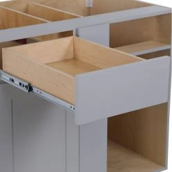 Hampton Bay Cambridge Shaker Assembled 36 in. x 34.5 in. x 24.5 in. Blind Base Cabinet in Gray -Hampton Bay Shop gray hampton bay assembled kitchen cabinets ca3635l kg 4f 1000