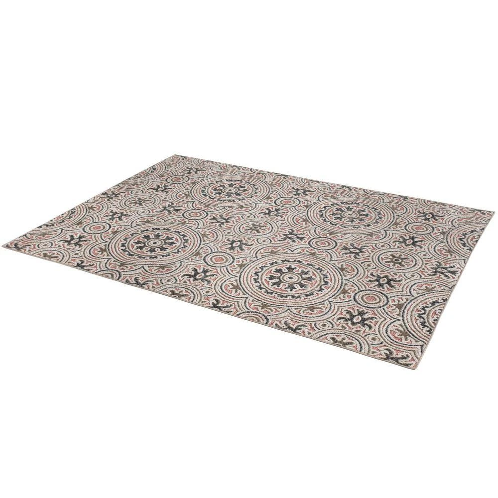 Hampton Bay Geo Gray 7 ft.10 in. x 9 ft. 10 in. Indoor/Outdoor Area Rug 2 Hampton Bay Geo Gray 7 ft.10 in. x 9 ft. 10 in. Indoor/Outdoor Area Rug - Image 2