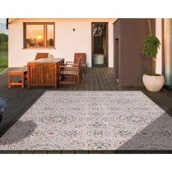 Hampton Bay Geo Gray 7 ft.10 in. x 9 ft. 10 in. Indoor/Outdoor Area Rug 18 Hampton Bay Geo Gray 7 ft.10 in. x 9 ft. 10 in. Indoor/Outdoor Area Rug -Hampton Bay Shop gray hampton bay outdoor rugs 19917 fa 1000