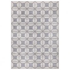 Hampton Bay Clover Gray 7 ft. 10 in. x 9 ft. 10 in. Indoor/Outdoor Area Rug