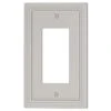 Hampton Bay Hallcrest 1 Gang Rocker Metal Wall Plate - Gray