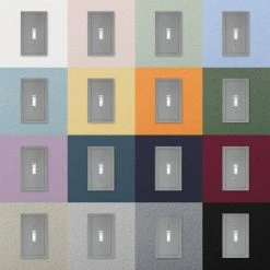 Hampton Bay Hallcrest 1 Gang Rocker Metal Wall Plate - Gray -Hampton Bay Shop gray hampton bay rocker light switch plates 98rgyhb 66 1000