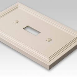 Hampton Bay Hallcrest 1 Gang Toggle Metal Wall Plate - Gray -Hampton Bay Shop gray hampton bay toggle light switch plates 98tgyhb 4f 1000