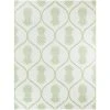 Hampton Bay Pineapple Green 5 ft. x 7 ft. Trellis Indoor/Outdoor Area Rug