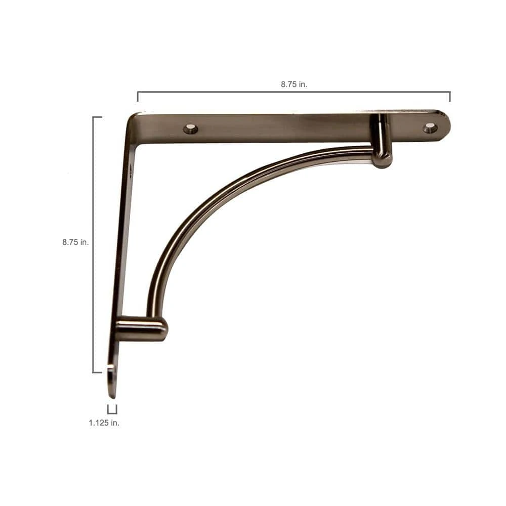 Hampton Bay Designer Series 1.125x8.75x8.75 in. Metal Corbel 2 Hampton Bay Designer Series 1.125x8.75x8.75 in. Metal Corbel - Image 2