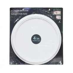 Hampton Bay 21 in. Smooth White Ceiling Medallion -Hampton Bay Shop hampton bay ceiling medallions 805134 4f 1000