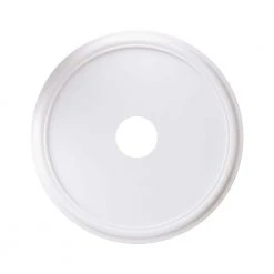 Hampton Bay 21 in. Smooth White Ceiling Medallion