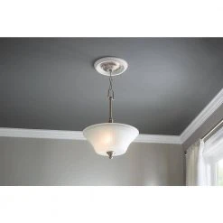 Hampton Bay 10 in. White Smooth Ceiling Medallion -Hampton Bay Shop hampton bay ceiling medallions 82245 4f 1000