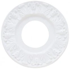 Hampton Bay 10 in. White Victorian Ceiling Medallion