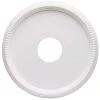 Hampton Bay 16 in. White Beaded Ceiling Medallion