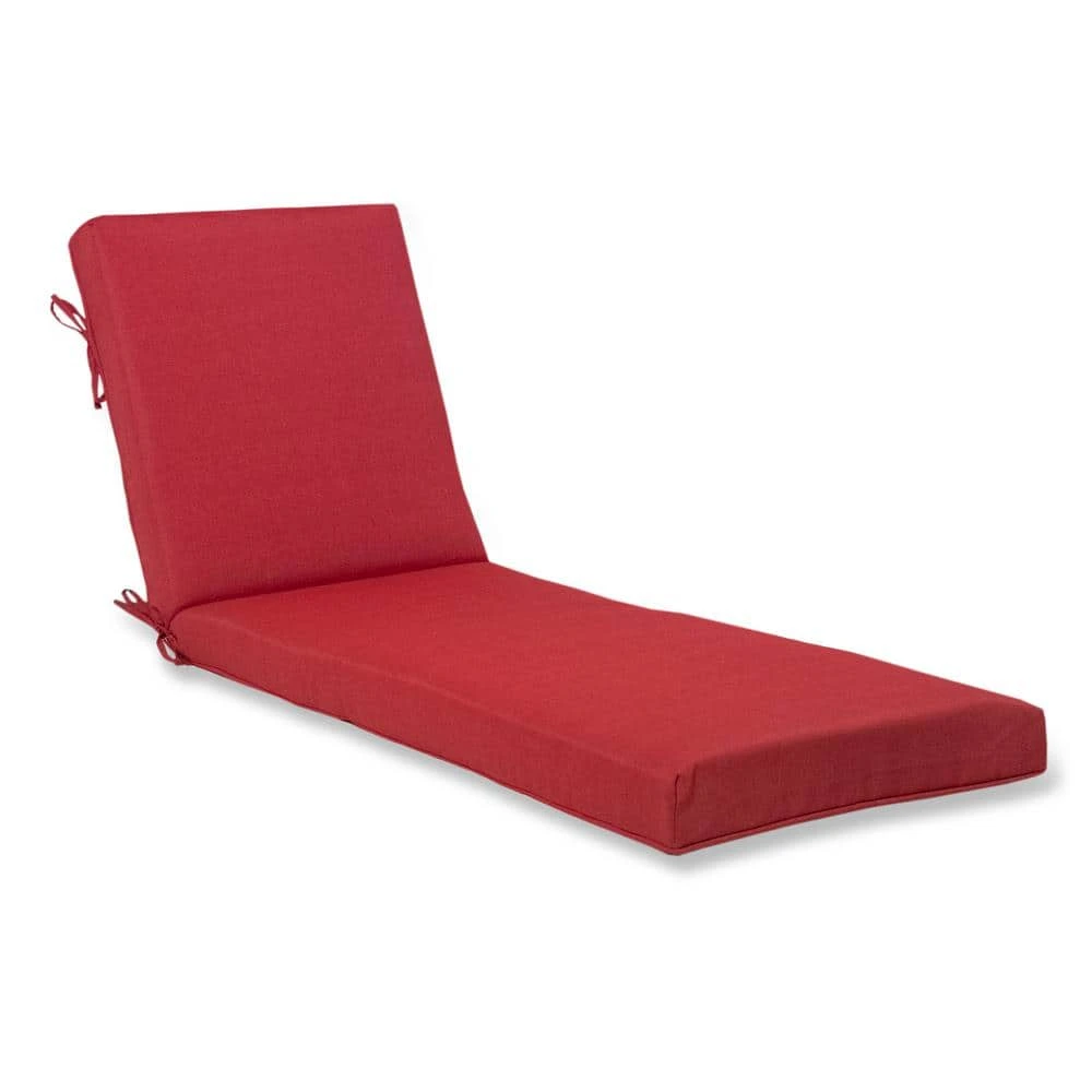 Hampton Bay 47 in. x 21 in. x 4 in. Outdoor Chaise Cushion in Chili 1 Hampton Bay 47 in. x 21 in. x 4 in. Outdoor Chaise Cushion in Chili