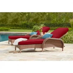 Hampton Bay 47 in. x 21 in. x 4 in. Outdoor Chaise Cushion in Chili 7 Hampton Bay 47 in. x 21 in. x 4 in. Outdoor Chaise Cushion in Chili -Hampton Bay Shop hampton bay chaise lounge cushions 7417 02193811 a0 1000